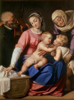 Scipione Pulzone Sacra Famiglia 1588-90 olio su tela 135x105cm