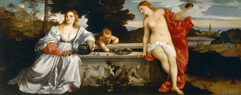 Amor Sacro e Amor Profano, 1514, Roma, Galleria Borghese.